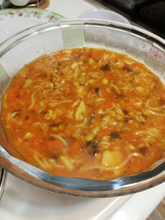 عکسی از دستور سوپ رشته ی خیلی خیلی خوشمزه