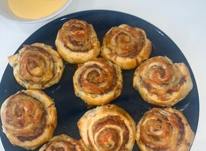 Foto de Croissant de Carne Picada e Cheddar
