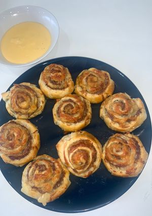 Foto de Croissant de Carne Picada e Cheddar