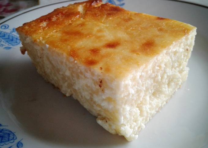 Творожная запеканка с вермишелью.