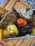 COLITA DE CUADRIL AL HORNO CON PAPAS, BATATAS, ZAPALLO Y VERDURAS 🥩🥔🍠🎃🧅🫑🍆