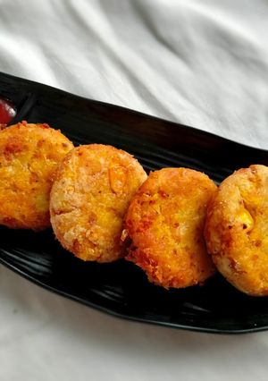 A picture of Crispy Corn Cutlet.