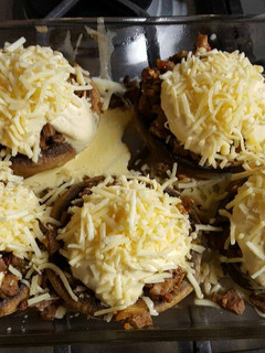 Una foto de Champiñones rellenos