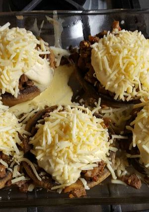 Una foto de Champiñones rellenos