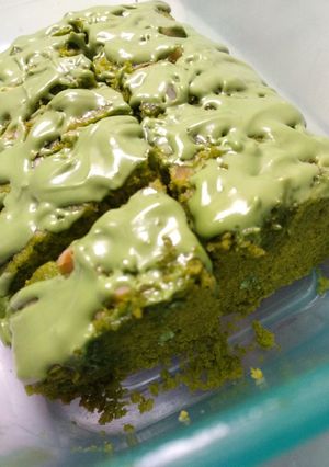 Foto resep Cake Oat Matcha Almond
