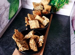 Une photo de Biscuits apéritifs crackers anti gaspi