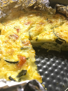 Una foto de Pastel de calabacín