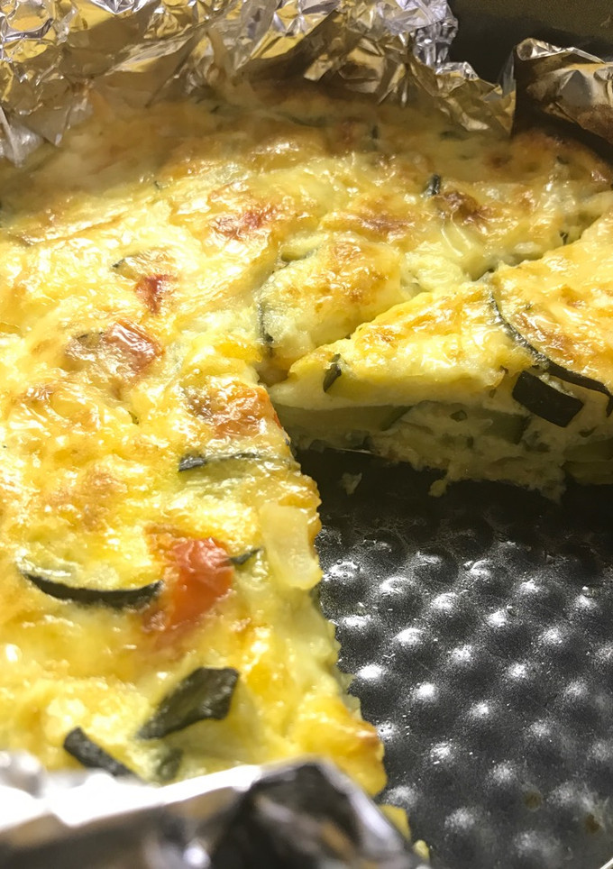 Una foto de Pastel de calabacín
