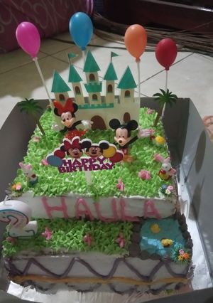 Foto resep Kue ulang Tahun mickey mouse