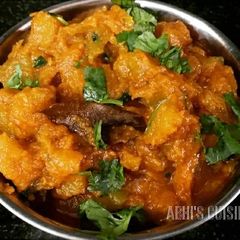 A picture of Khatta meetha pumpkin.