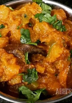 A picture of Khatta meetha pumpkin.