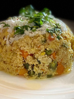 A picture of Oats and daliya khichdi.