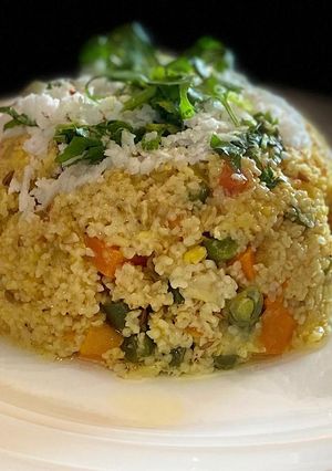 A picture of Oats and daliya khichdi.