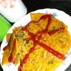 A picture of Stuffed besan chhila.