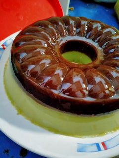 Foto resep Pudding Chocolatos Matcha Lapis Coklat