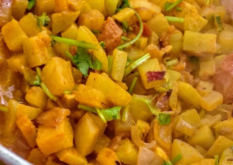 Steps to Prepare Any-night-of-the-week Ganth Gobhi subzi (no oil)
