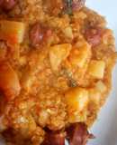 Guiso lentejas peladas c/húngaras