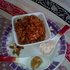 A picture of Keralian sweet poha.