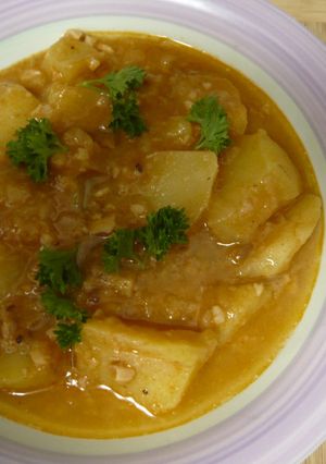 Foto principal de 🍲 Guiso de patatas 🥔con almendras y pimentón