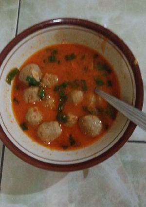 Foto resep Bakso Kuah Mercon