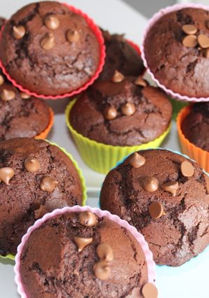 Une photo de Muffin tout chocolat