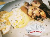 Jamoncitos con patatas a la crema