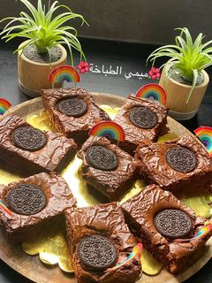 صورة لوصفة براوني شوكولاته 🍫 و قاطو اوريو