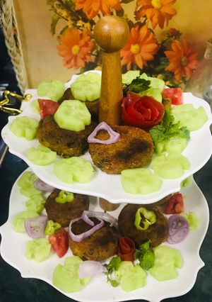 A picture of Mutton Shami Kabab!!.