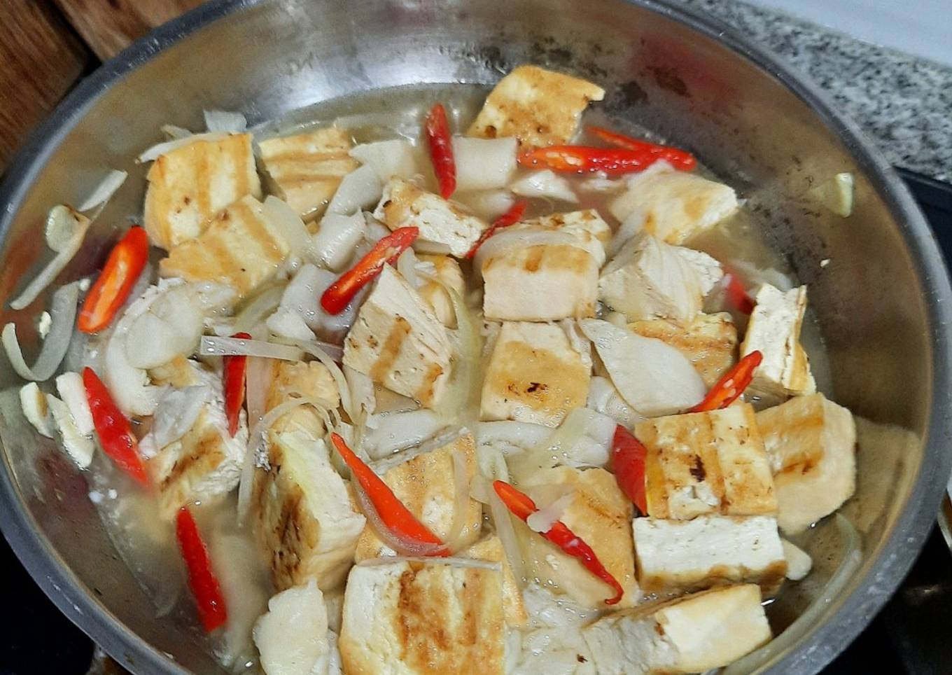 Tahu jamur tiram sehat relatif rendah kalori