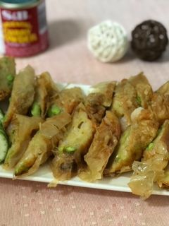 咖哩蝦捲 的食譜成品照片