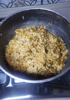 عکسی از دستور لوبیا پلو با مرغ