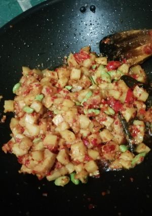 Foto resep Sambal goreng kentang pete