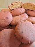 Pancitos rosados de remolacha saborizados