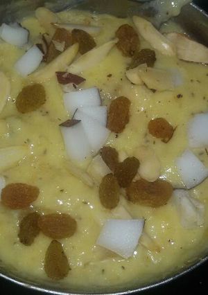 A picture of Banana ka kheer.