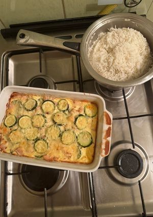 Cukkinis rakott hús recept fotója