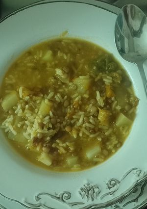 Una foto de Lentejas con pocos ingredientes