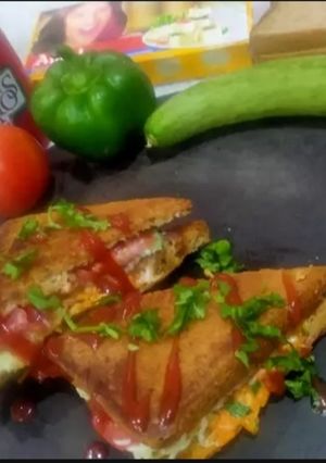 A picture of Bombay style Junglee sandwicha.