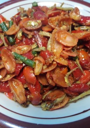 Foto resep 56.Tumis kulit melinjo