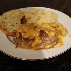 A picture of Brad's meatloaf surprise.