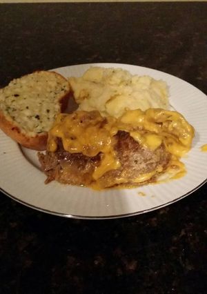 A picture of Brad's meatloaf surprise.