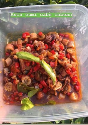 Foto resep Asin cumi cabe cabean