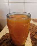 Licuado Frozen de durazno y zanahoria, naranja