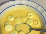 Una foto de crema de zanahoria
