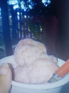 Una foto de Helado casero de frutilla