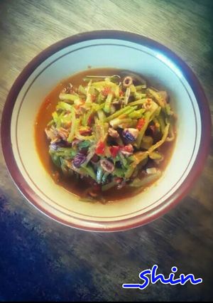 Foto resep Tumis Pedas Labu Siam Cumi Asin