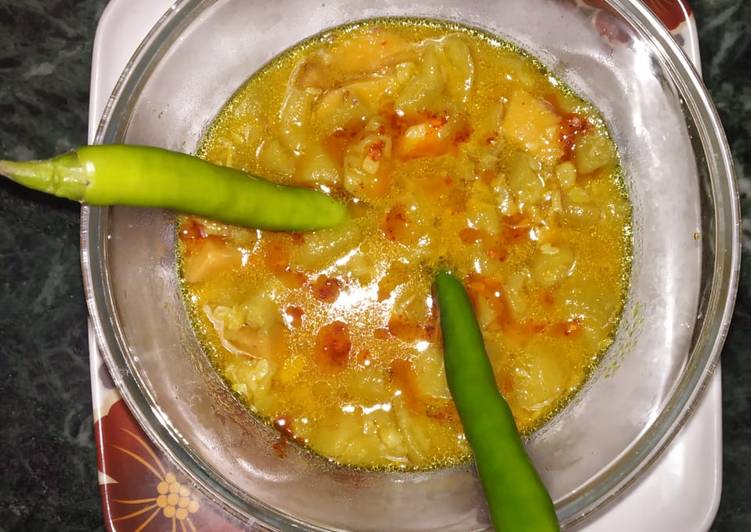 Steps to Prepare Quick Green Luffa vegetable (torai)