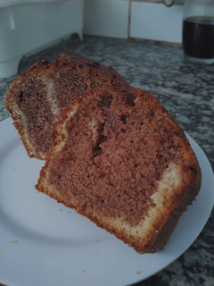 Una foto de Budín marmolado
