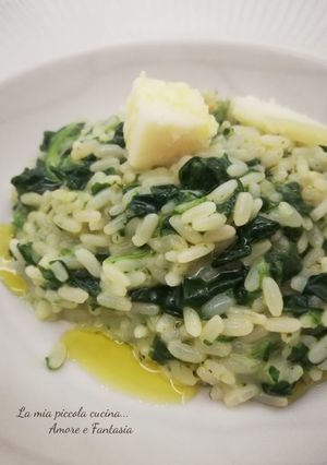 Foto di Risotto con spinaci e pecorino