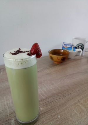 Foto resep Simple smoothie green tea