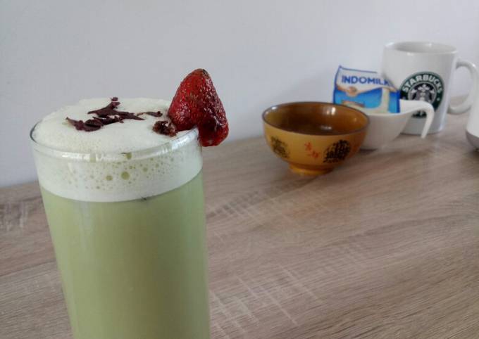 Resep Simple smoothie green tea Anti Gagal
